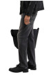 Thumbnail Jean noir uni avec une coupe slim muni d'un zip et d'un bouton - Image 6