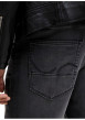 Thumbnail Jean noir uni avec une coupe slim muni d'un zip et d'un bouton - Image 7