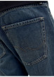Thumbnail Jean indigo en coton avec une coupe droite muni d'un zip et d'un bouton - Image 7