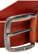 Thumbnail Ceinture en cuir de buffle camel unie avec une boucle à ardillon - Image 2