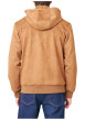 Thumbnail Blouson camel uni avec une coupe droite et un col à capuche - Image 2