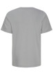 Thumbnail T-shirt en coton biologique gris clair uni avec une coupe droite et un col rond - Image 2