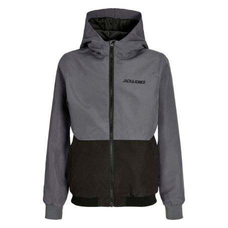 Blouson anthracite uni avec une coupe ajustée...