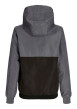 Thumbnail Blouson anthracite uni avec une coupe ajustée et un col à capuche - Image 2