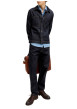 Thumbnail Jean en coton brut avec une coupe droite muni d'un zip et d'un bouton - Image 8