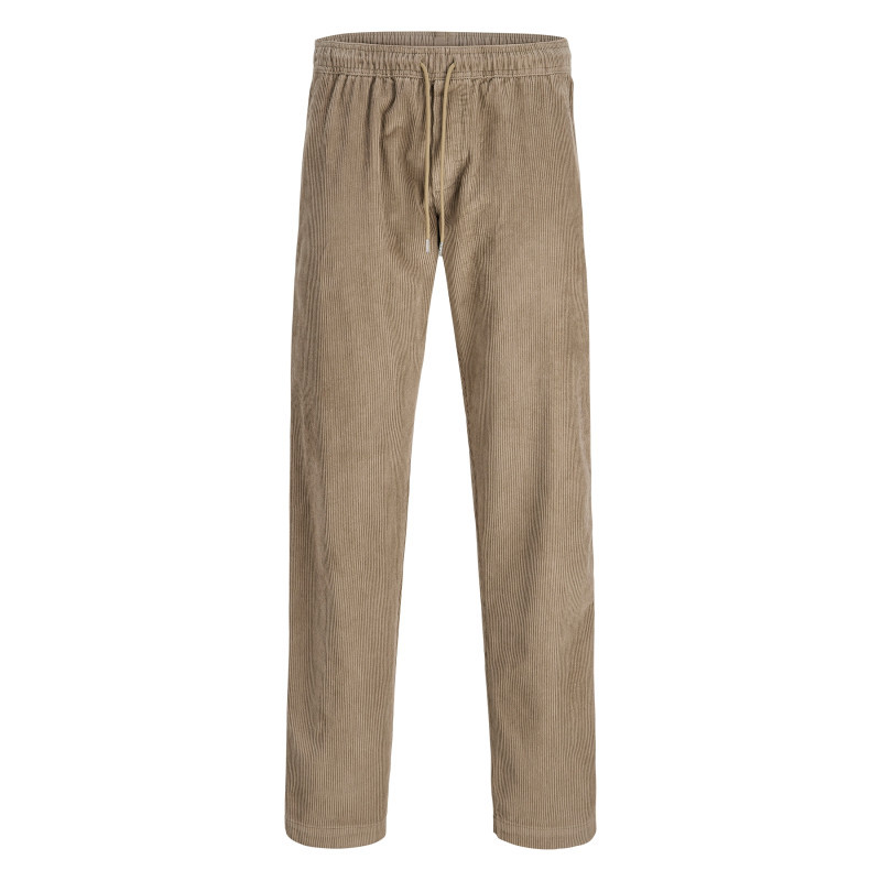 Jack & Jones - Pantalon Chino En Coton Biologique Beige Uni Avec Une Coupe Droite - Beige