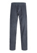 Thumbnail Pantalon chino en coton biologique ardoise uni avec une coupe droite