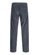 Thumbnail Pantalon chino en coton biologique ardoise uni avec une coupe droite - Image 2