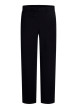 Thumbnail Pantalon chino noir uni avec une coupe droite et une taille élastiquée