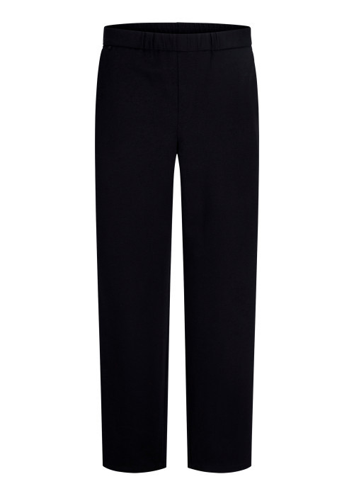 Pantalon chino noir uni avec une coupe droite...