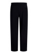 Thumbnail Pantalon chino noir uni avec une coupe droite et une taille élastiquée - Image 2