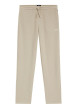 Thumbnail Pantalon jogging beige uni avec une coupe ajustée et une taille basse