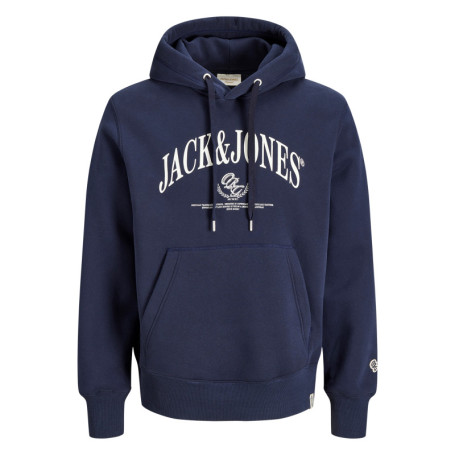 Sweat marine à imprimé avec une coupe droite et...