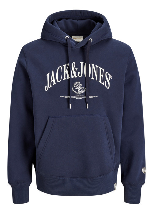 Sweat marine à imprimé avec une coupe droite et...