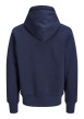 Thumbnail Sweat marine à imprimé avec une coupe droite et un col à capuche - Image 2