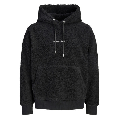 Sweat noir uni avec une coupe droite et pourvu...