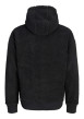 Thumbnail Sweat noir uni avec une coupe droite et pourvu d'un col à capuche - Image 2