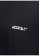 Thumbnail T-shirt en coton noir à imprimé avec une coupe droite et un col rond - Image 4