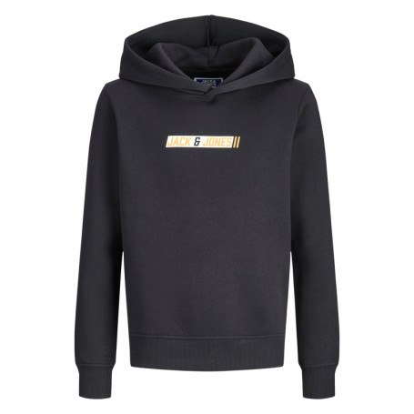Sweat noir à imprimé avec une coupe droite et...