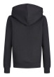 Thumbnail Sweat noir à imprimé avec une coupe droite et un col à capuche - Image 2