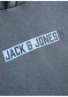 Thumbnail Sweat gris uni à capuche avec une coupe droite et des manches longues - Image 3