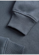 Thumbnail Sweat gris uni à capuche avec une coupe droite et des manches longues - Image 4