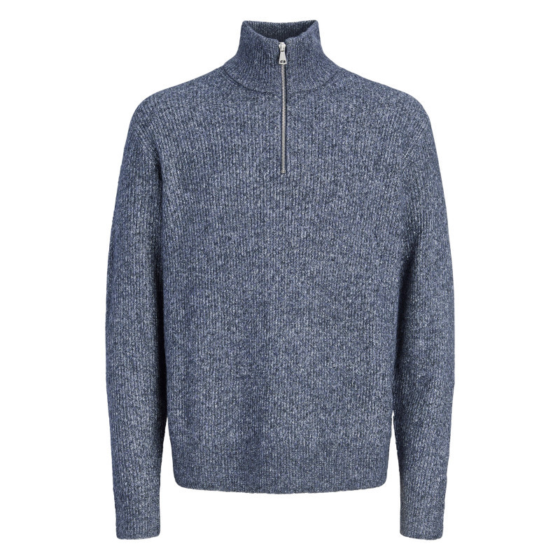 Jack & Jones - Pull Bleu Uni Avec Une Coupe Droite Et Des Manches Longues - Bleu Jack & Jones - Pull Bleu Uni Avec Une Coupe Droite Et Des Manches Longues - Bleu