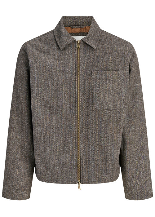 Surchemise marron à motifs avec une coupe...