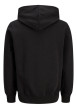Thumbnail Sweat en coton mélangé noir à imprimé avec une coupe droite et une capuche - Image 2