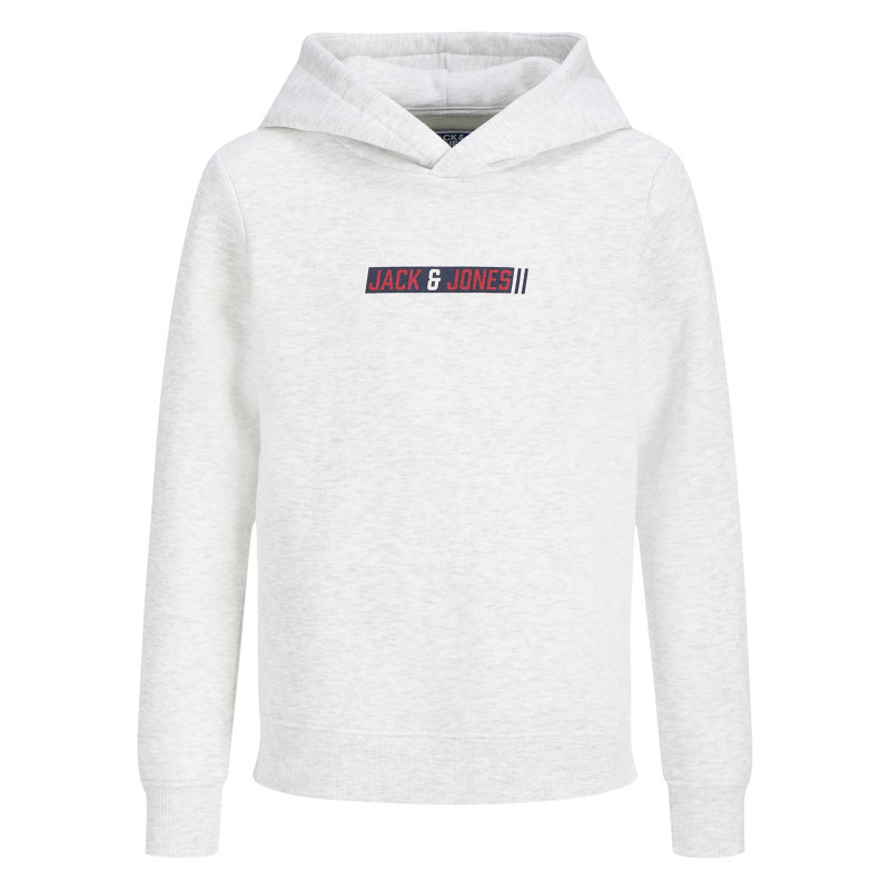 Jack & Jones - Sweat Blanc Uni à Capuche Avec Une Coupe Droite Et Des Manches Longues - Blanc