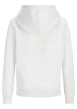 Thumbnail Sweat blanc uni à capuche avec une coupe droite et des manches longues - Image 2