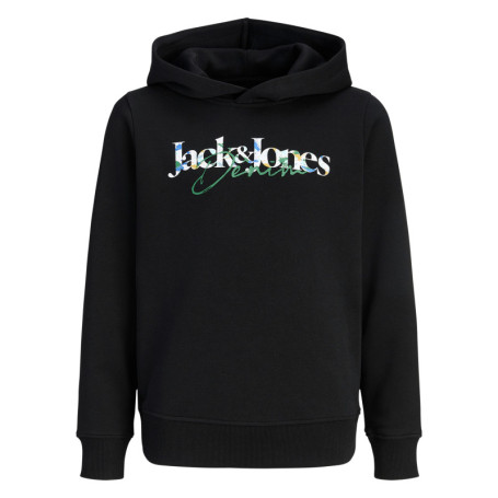 Sweat noir à imprimé avec une coupe droite et...