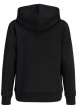 Thumbnail Sweat noir à imprimé avec une coupe droite et un col à capuche - Image 2