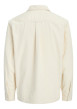 Thumbnail Chemise en coton écrue unie avec une coupe droite et un col à revers - Image 2