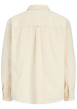 Thumbnail Chemise en coton écrue unie avec une coupe droite et un col à revers - Image 2