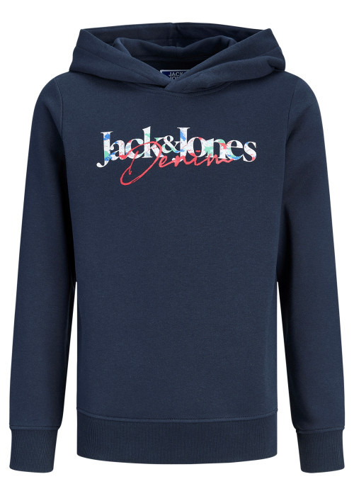 Sweat marine à imprimé avec une coupe droite et...