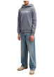 Thumbnail Sweat gris à imprimé avec une coupe droite et un col à capuche - Image 5