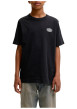 Thumbnail T-shirt en coton noir à imprimé avec une coupe droite et un col rond - Image 3