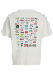 Thumbnail T-shirt en coton blanc à imprimé avec une coupe droite et un col rond - Image 2