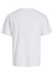 Thumbnail T-shirt en coton blanc à imprimé avec une coupe droite et un col rond - Image 2