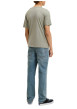 Thumbnail T-shirt en coton biologique kaki à imprimé avec une coupe droite et un col rond - Image 3