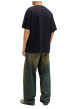 Thumbnail T-shirt noir uni avec une coupe droite et des manches courtes - Image 3