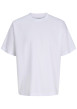 Thumbnail T-shirt blanc uni avec une coupe droite et des manches courtes