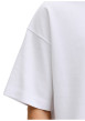 Thumbnail T-shirt blanc uni avec une coupe droite et des manches courtes - Image 5