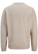 Thumbnail Pull beige uni avec une coupe droite et des manches longues - Image 2