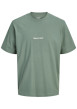 Thumbnail T-shirt en coton tilleul uni avec une coupe droite et un col rond