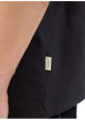 Thumbnail T-shirt en coton noir uni avec une coupe droite et un col rond - Image 6