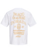 Thumbnail T-shirt en coton blanc à imprimé avec une coupe droite et un col rond - Image 2