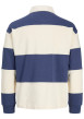 Thumbnail Sweat en coton bleu à rayures avec une coupe droite et un col à revers - Image 2