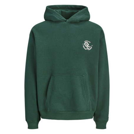 Sweat vert à imprimé avec une coupe droite et...
